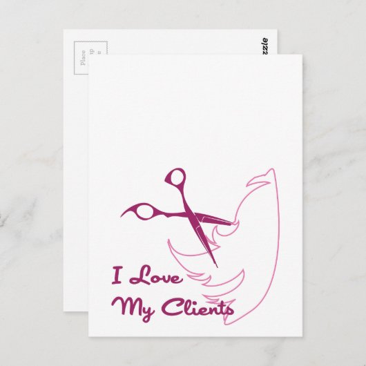 I Love My Clients ポストカード (正面/裏面)