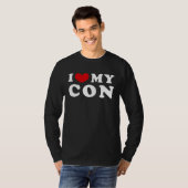 I Love My Con, I Heart My Con Tシャツ (正面フル)