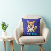 I Love My Corgi クッション (椅子)