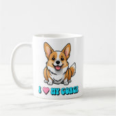 I Love My Corgi コーヒーマグカップ (左)