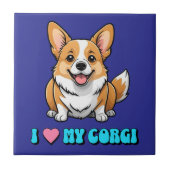 I Love My Corgi タイル (正面)