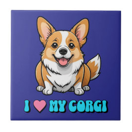I Love My Corgi タイル