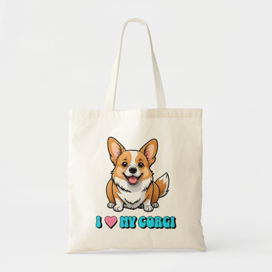 I Love My Corgi トートバッグ (正面)