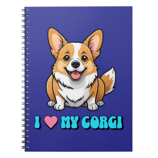I Love My Corgi ノートブック (正面)