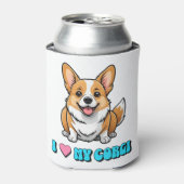 I Love My Corgi 缶クーラー (缶正面)