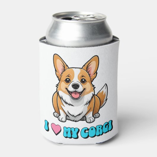 I Love My Corgi 缶クーラー (缶正面)