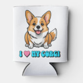 I Love My Corgi 缶クーラー (正面)