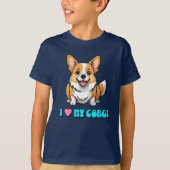 I Love My Corgi Tシャツ (正面)