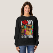 I Love My Cougar Girlfriend   COUGAR スウェットシャツ (正面フル)