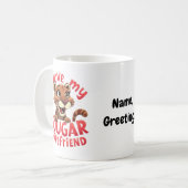 I Love My Cougar Girlfriend Funny & Heartful  コーヒーマグカップ (正面左)