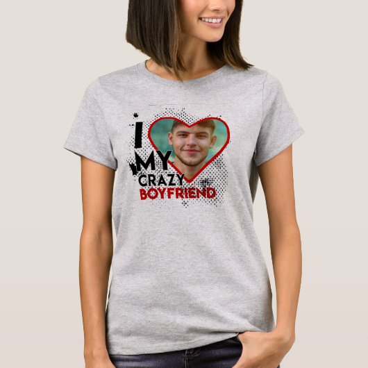 I LOVE MY CRAZY BOYFRIEND Tシャツ (正面)
