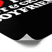 I Love My Crazy Hot Boyfriend I Heart My Hot Bf Lo ポスター (角)
