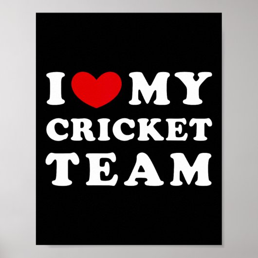 I Love My Cricket Team ポスター (正面)