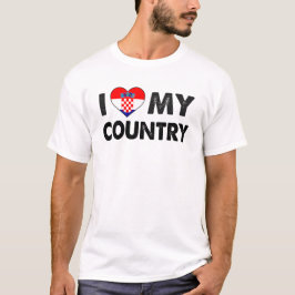 I Love My Croatia Herz T-Shirt Tシャツ