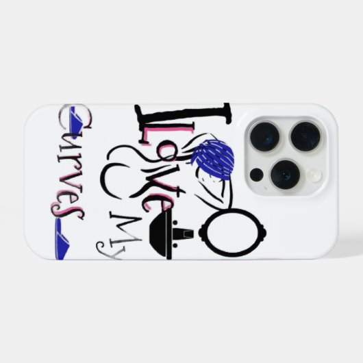 I love my curves iPhoneケース (裏面横)
