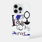 I love my curves iPhoneケース (裏面)