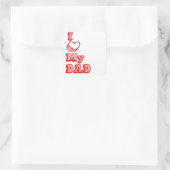 I love my Dad! スクエアシール (バッグ)