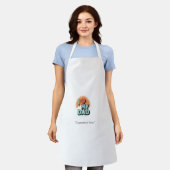 I Love My Dad Apron – Funny BBQ Gift エプロン (着用した状態)
