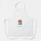 I Love My Dad Apron – Funny BBQ Gift エプロン (正面)