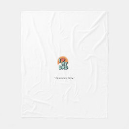 I Love My Dad Blanket – Personalized Gift フリースブランケット
