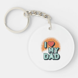 I Love My Dad Keychain – Pocket Gift Idea キーホルダー