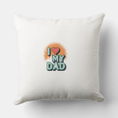 I Love My Dad Pillow – Custom Cozy Gift クッション (裏面)