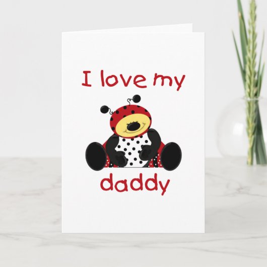 I Love My Daddy (Boy Bug) カード (正面)