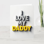 I Love My Daddy Card カード (正面)