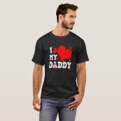 I Love My Daddy Valentines Day Family Matching Gro Tシャツ (正面フル)