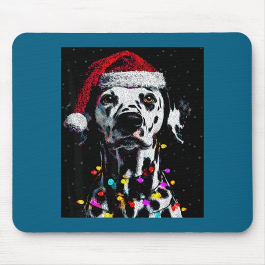 I Love My Dalmatian I Love Christmas  マウスパッド (正面)