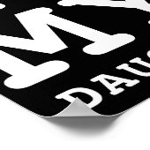 I Love My Daughter Photo Text Parents  ポスター (角)