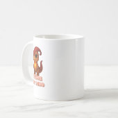 I Love My Dino Becher Kammli mit Herz  コーヒーマグカップ (正面左)