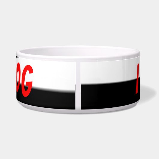 I love my dog mit Herz ボウル (裏面)