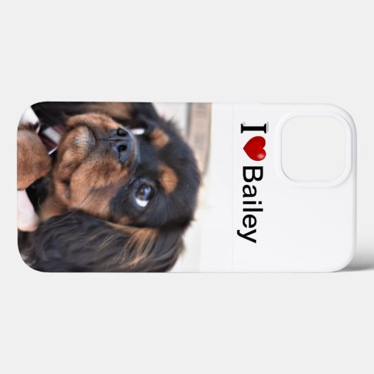I Love My Dog personalized photo Case-Mate iPhoneケース (裏面 (横))