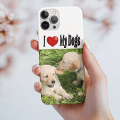 I Love My Dogs photo iPhoneケース
