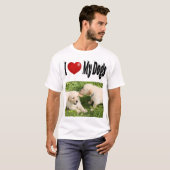 I Love My Dogs photo Tシャツ (正面フル)