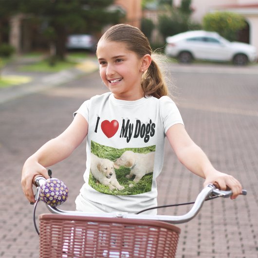 I Love My Dogs photo Tシャツ