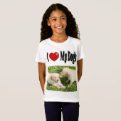 I Love My Dogs photo Tシャツ (正面フル)