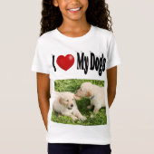 I Love My Dogs photo Tシャツ (正面)
