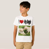 I Love My Dogs photo Tシャツ (正面フル)