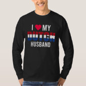 I Love My Dutch Husband Valentines Day Tシャツ (正面)