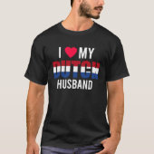 I Love My Dutch Husband Valentines Day Tシャツ (正面)