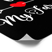 I Love My Farmer Quote Farmer's Wife Girlfriend Hu ポスター (角)