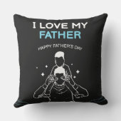I Love My Father Shoulder Ride Sketch クッション (裏面)