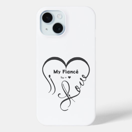 I Love My Fiancé • You = ♥ 🫳🏻💍 Case-Mate iPhoneケース (裏面)