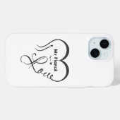 I Love My Fiancé • You = ♥ 🫳🏻💍 Case-Mate iPhoneケース (裏面 (横))