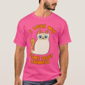 I Love My Flame Point Siamese Cat Cute Cartoon Kit Tシャツ (正面)