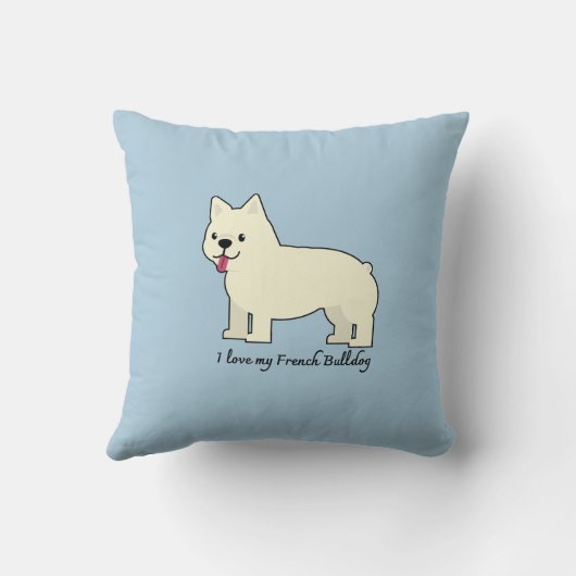 I love my French Bulldog クッション (裏面)
