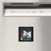 I Love My French Bulldog Christmas Cute  マグネット (インサイチュ (食洗機))