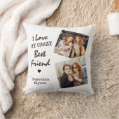 I Love My Friend 熱狂する Friendship最高の 2写真 クッション (ブランケット)